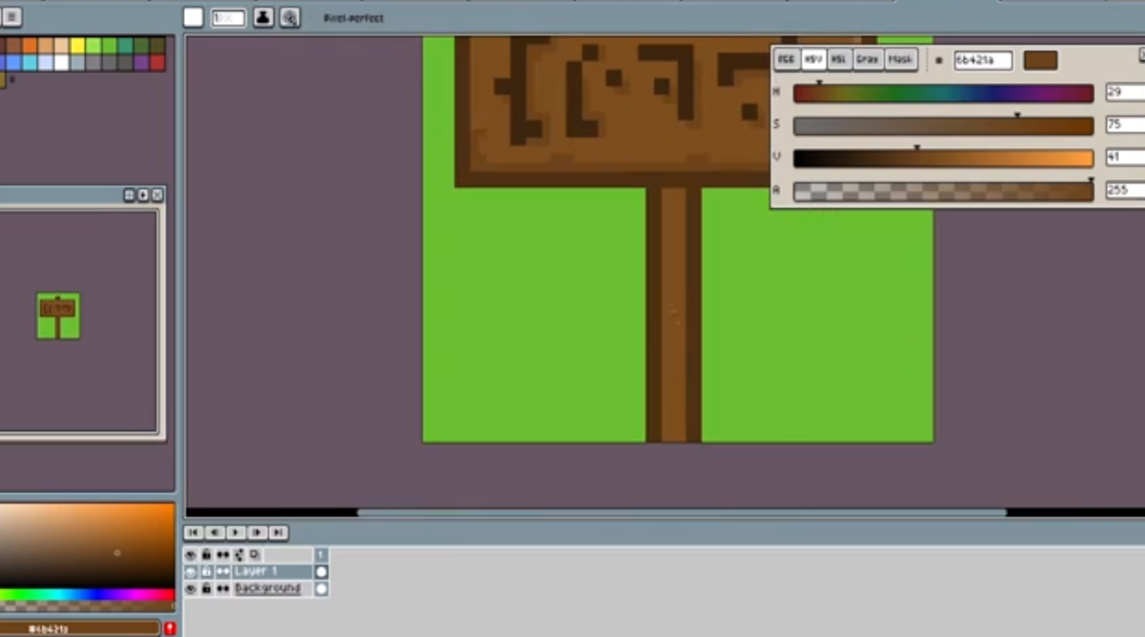 Creating assets in Aseprite
